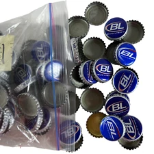 100 Lot Bud Light BL Beer Bottle Caps Crowns