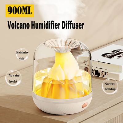 Cute Fire Aroma Diffuser, Essential Oil, Air Humidifier, LED Aromatherapy
