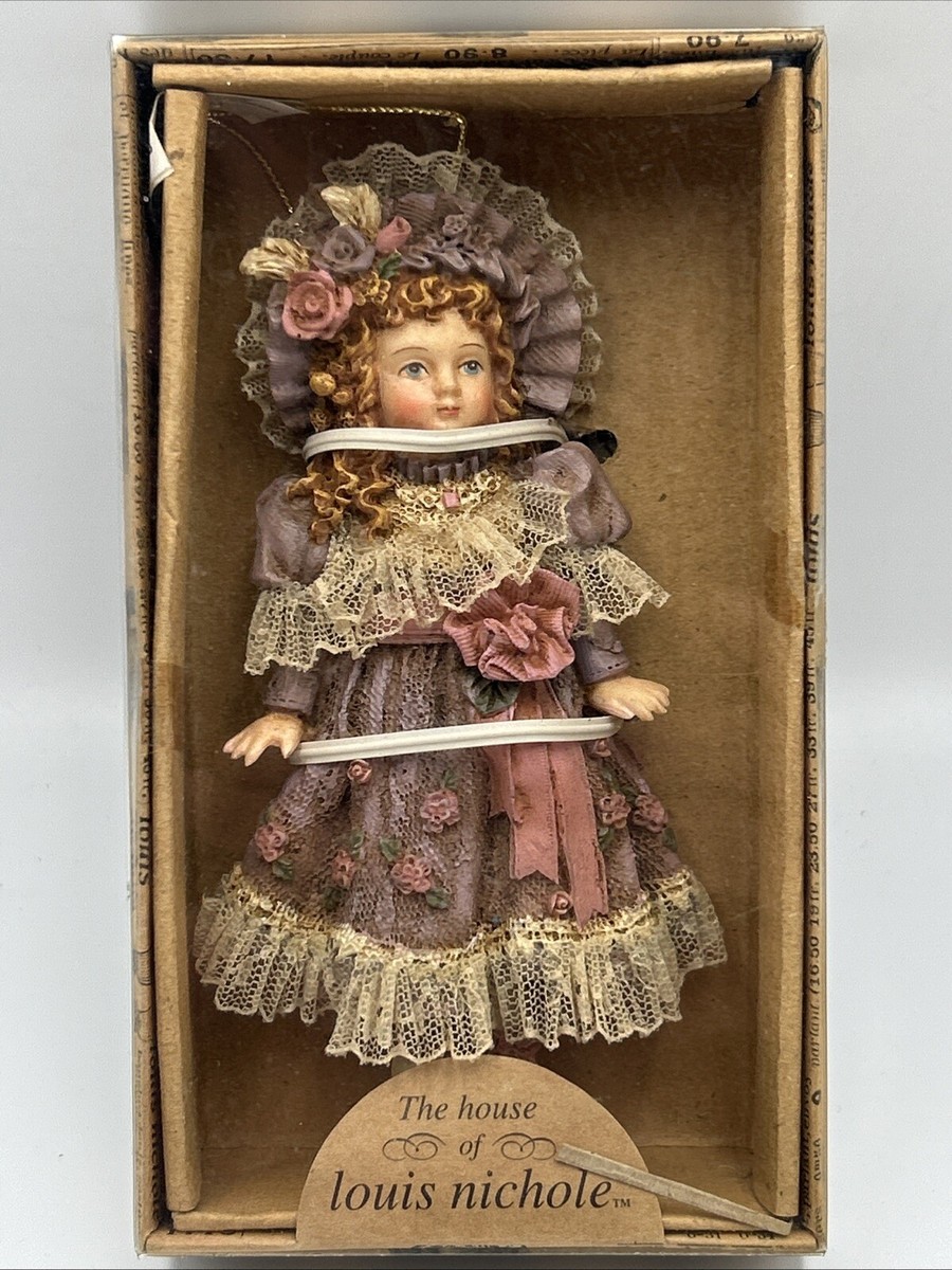 Kurt Adler Louis Nichole Victorian Christmas Ornament Child Purple