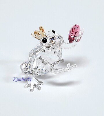 Swarovski Frog Prince Pink Heart Love for Lovers Crystal Authentic