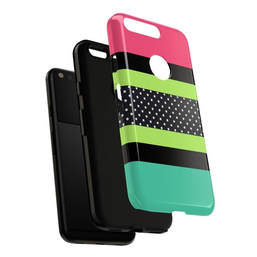 90s Neon & Polka Dots Tough phone Case for IPhone, Samsung Galaxy, Google Pixel - 第 184/287 張圖片