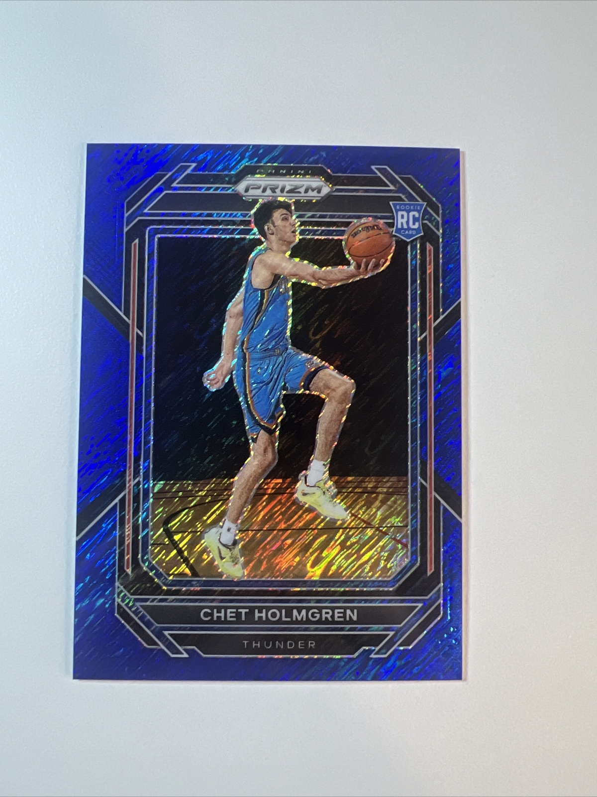 CHET HOLMGREN - 2022-23 PANINI PRIZM - #266 - FOTL BLUE SHIMMER RC #17/35