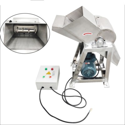 Industrial Electric Ice Breaker Wax Salt Block Crusher 220V 3KW Stainless Steel