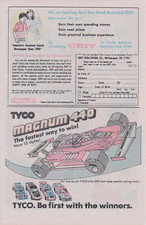 1982 TYCO MAGNUM 440 Electric Race Track - GRIT NEWSPAPER PRINT AD WALL ART -