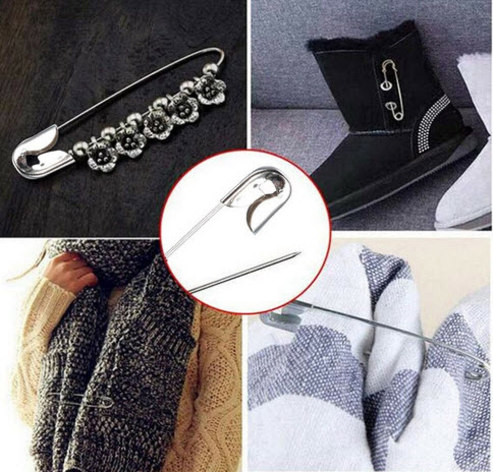 20 Spille Di Sicurezza Per Pannolini Di Stoffa | Colorate E Grandi 7 6 Cm 765737 - Foto 5