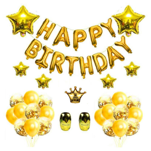 Happy Birthday Luftballonset Geburstag deko Partyset Hochzeit Jubiläum Vivi Idee - Bild 6 von 14