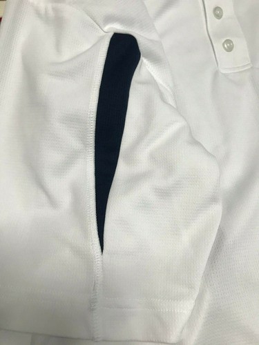 NEW ENGLAND PATRIOTS Men White Cool Base Short Sleeve Polo Shirt XL Majestic - Picture 6 of 7