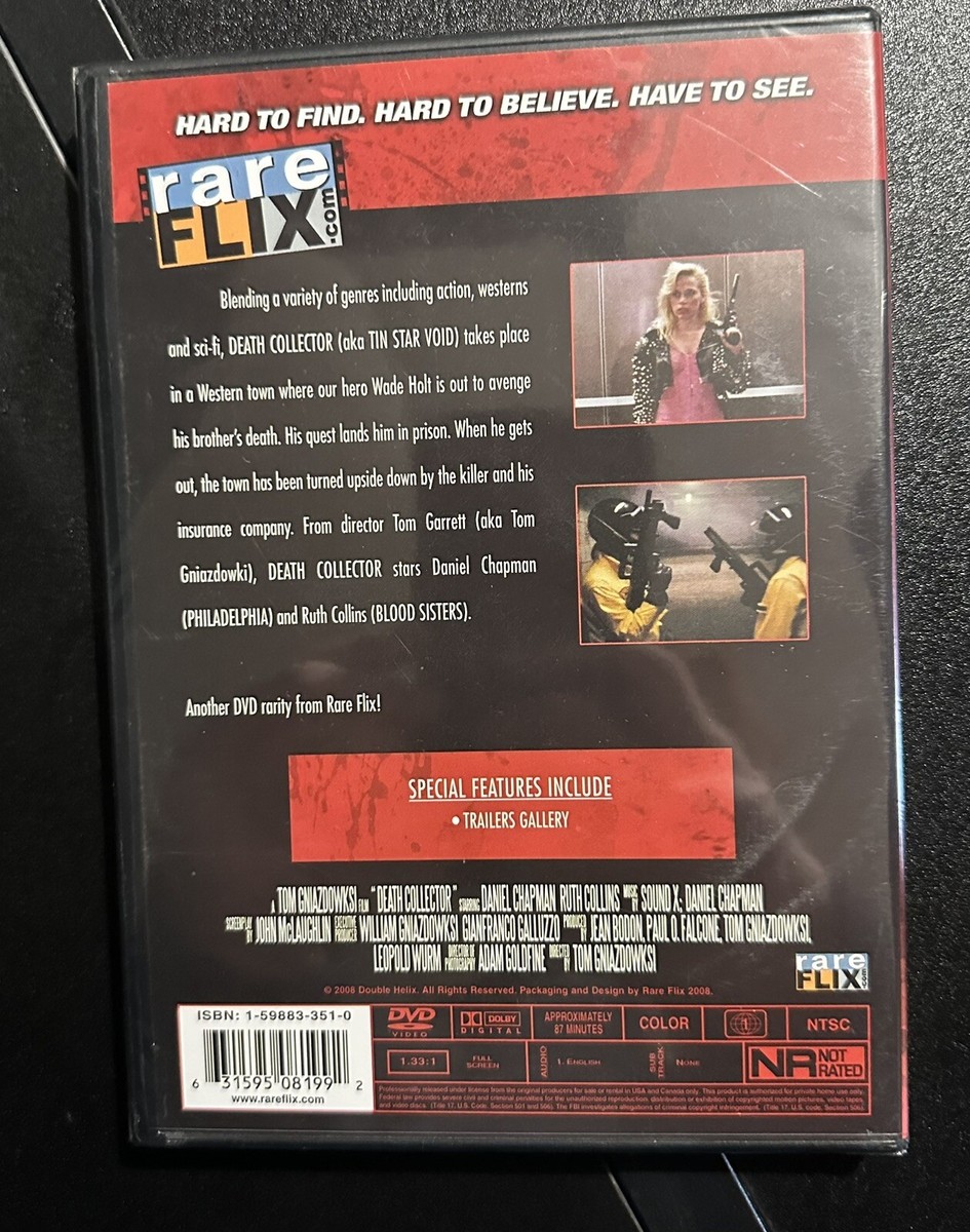 Rare Flix Death Collector AKA Tin Star Void DVD Daniel Chapman