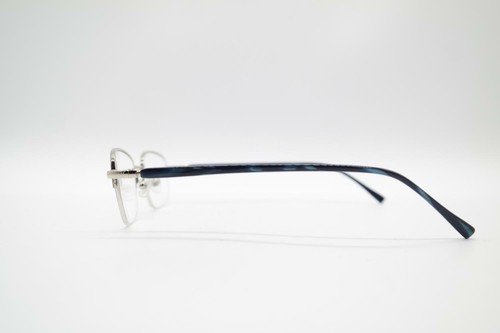 Vintage Das Monokel OU 31-595-01 Silber Blau Halbrand Brille Brillengestell NOS - Bild 2 von 6
