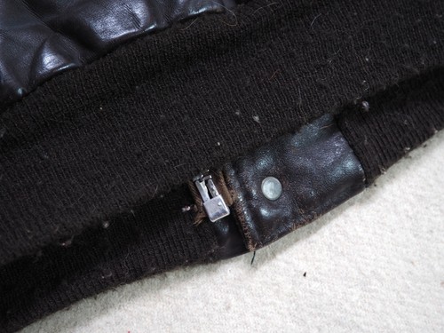 VTG 60s SCHOTT I-S-674-M-S Brown Leather A-2 Talon Lined Steerhide Jacket 40 M - Picture 10 of 14