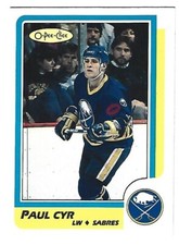 RARE 1986 OPC FACTORY BLANK BACK PROOF  - PAUL CYR ROOKIE MINT+ !!!!