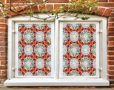 3D Circle Pattern O206 Window Film Print Sticker Cling Stained Glass UV Block Fa