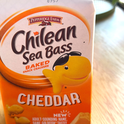 Pepperidge Farm Chilean Sea Bass Cheddar Goldfish Crackers, 1