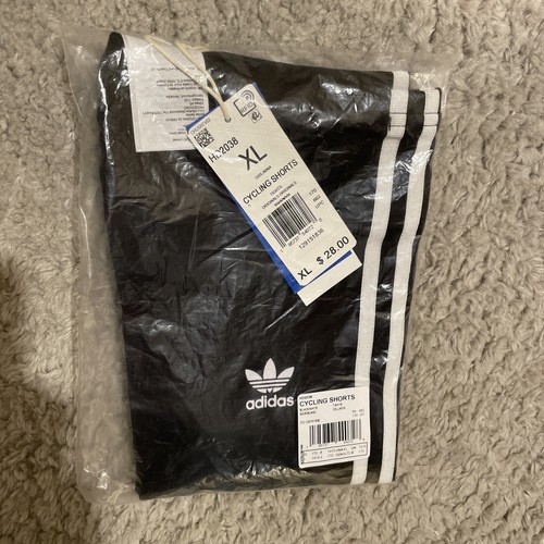 NEW ADIDAS ORIGINALS GIRLS Adicolor CYCLING SHORTS ~ Black/white X-Large - Picture 3 of 6