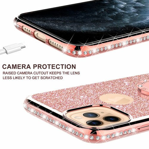 Für iPhone 11 Pro 5.8 Glitzer TPU Soft Bumper Stoßfest Handy Hülle + Emoji - Bild 14 von 17