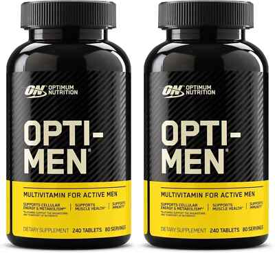 Optimum Nutrition Opti-Men Daily Multivitamin Supplement, 240 Count [2 Pack]