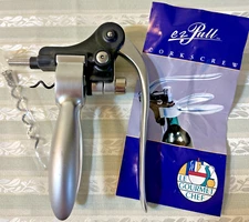 Le Gourmet Chef Ezpull Corkscrew Remover Heavy Duty Steel Extra Parts Easy 2 Use