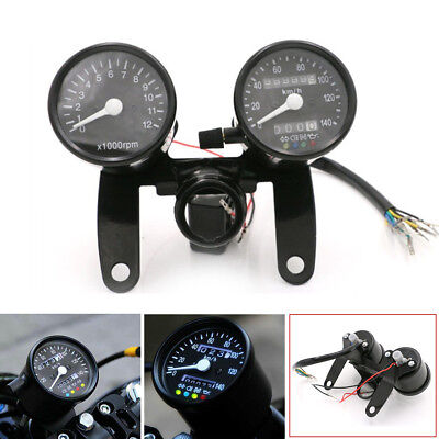 Universal Motorcycle Odometer Speedometer Tachometer Speedo Gauge LED Light Universal Motorcycle Odometer Speedometer Tachometer Speedo Gauge LED Light