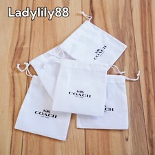 NEW COACH HANDBAG COTTON MINI DUST BAG 4.5" W X 5" L NWOT