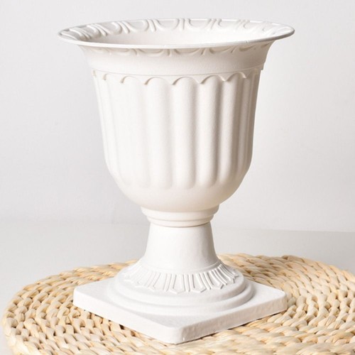 Römisch Stehendes Blumenbeet Weiß Blumenvase Blumenladen Garten bedarf - Bild 5 von 11