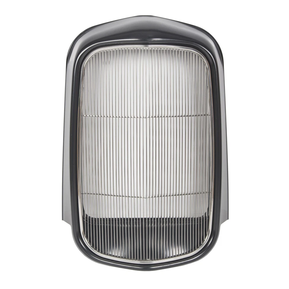 Carcasa de rejilla delantera de acero para Ford 1932 + parrilla de inserción de acero inoxidable sin orificio de manivela Foto 4 de 4