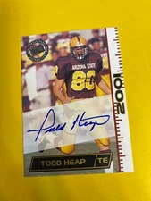 RS25319  2001 Press Pass Autograph   Todd Heap RC AUTO