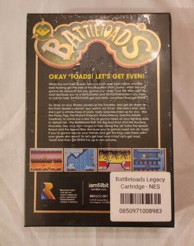 Cartucho Battletoads NES Legacy EE. UU. Nintendo Jugable Verde O Raro Marrón Espinilla - Imagen 2 de 12