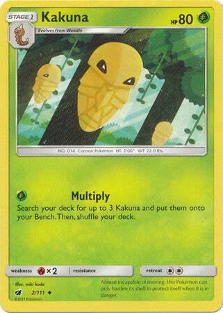 Kakuna 2/111 Uncommon - Pokemon Crimson Invasion Card