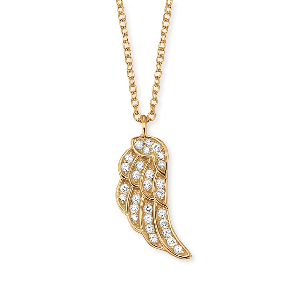 Angel Wing Necklace Sterling Silver Gold Tone by  Angel Whisperer - RRP £75.00