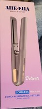 AIIE-EIIA Unbound Cordless Flat Iron Aluminum Multi Styler 3/4 Inch