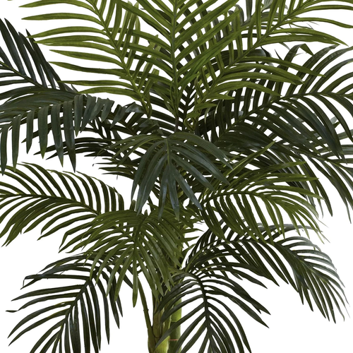 5FT Golden Cane Palm Tree, Green Artificial Tree Fake Palm Tree, Home Garden Out - Picture 2 of 12