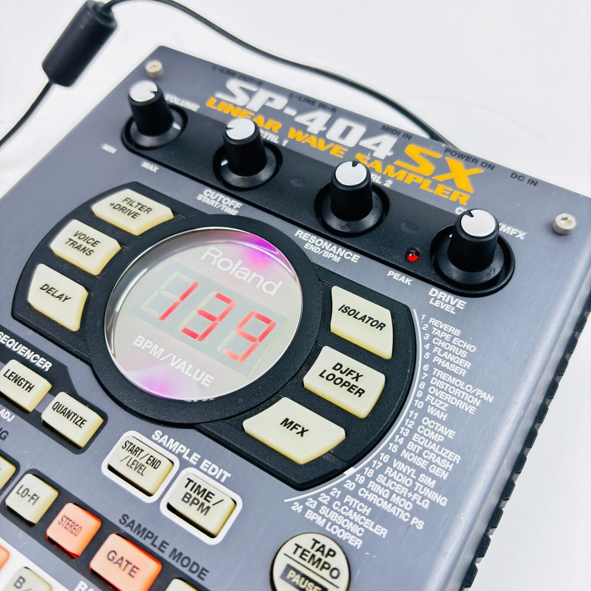 ローランド Roland SP-404SX サンプラー USED Roland SP-404SX Portable Linear Wave Sampler Used Works w