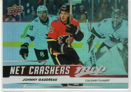 Johnny Gaudreau 19-20 Upper Deck MVP Net Crashers Calgary Flames - Imagen 1 de 1