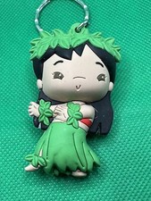 Disney Lilo And Stitch Hula Lilo Figural Bag Clip Monogram Keychain