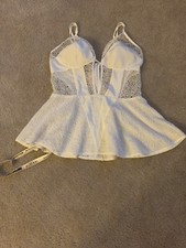 House of CB Strap Top White Women's Size Small