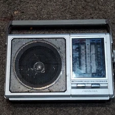 Soundesign Am/Fm/Tv/Weather band portable radio model 2444/ tested Ac/Dc Works 