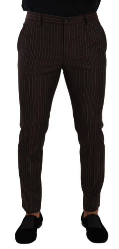 Pantalon DOLCE & GABBANA Bleu Foncé En Coton Tapered Formelle IT48/W34