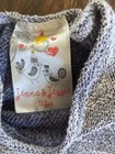Size 5 Jenna & Jessie Heather Gray Lace Top 3/4 Sleeve Shirt Grey Sweater — photo 3