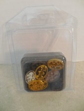 BATMAN MINIATURE GAME, BLACK/GOLD BATMAN MARKERS KNIGHT MODELS DC COMICS, LOT 7