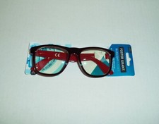 Foster Grant Blue Light UV Blocking Glasses Kids Youth Diego Dark Red Black NEW