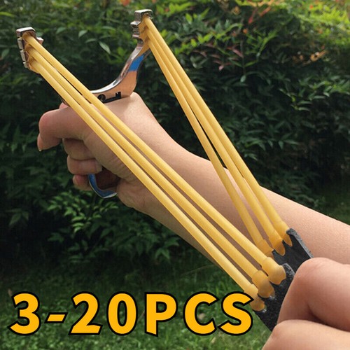 3-20PCS Shooting Slingshot Rubber Tube Band Outdoor Slingshot Catapult Bands