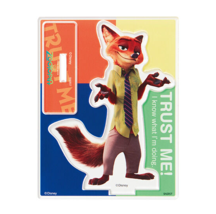 Disney Bandai Prize Nick Wilde Judy Hopps Zootopia acrylic stand c