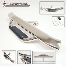 Chrome Heavy Duty Tow Hitch Step Bar Guard Drop Step Slant Fit 2" Receiver Truck