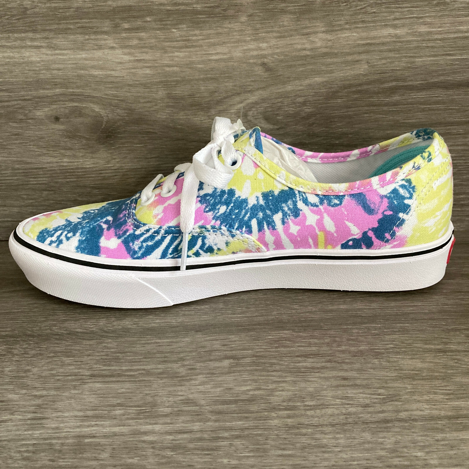 Vans Comfycush Authentic Tie-Dye Orchid White Multicolor Size 6.5 Women's NWOB image 5