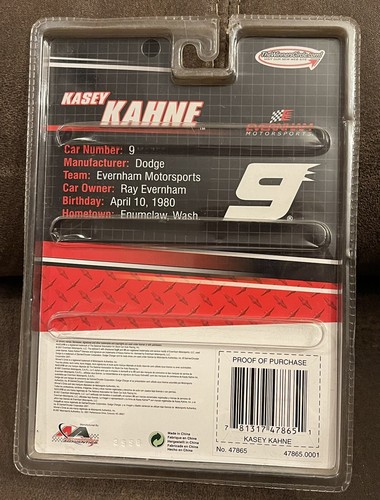 KASEY KAHNE #9 NASCAR 1:64 DIECAST CAR WITH HOOD MAGNET 2007 SCHEDULE NEXTEL CUP - Picture 2 of 2