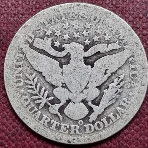 1896 O Barber Quarter 25c Circulated #83634 - Picture 2 of 2