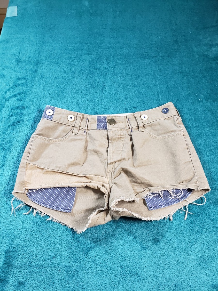 Levis Shorts Sz 24 Womens Gray Mid Rise Stretch Midi Bermuda Denim Ladies