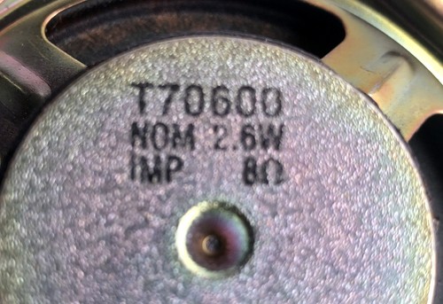 Round Joined Speaker Pair - 4" T70600 2.6W 8Ohm & 3" T70700 2W 8Ohm - Afbeelding 4 van 4