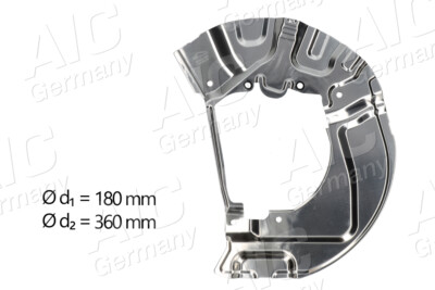 AIC 55502 Splash Panel, brake disc for BMW