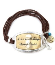 I Can Do All Things Through Christ, Who Strengthens Me Toggle Bracelet 707